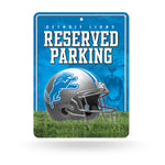 Wholesale NFL Detroit Lions 8.5" x 11" Metal Parking Sign - Great for Man Cave, Bed Room, Office, Home Décor By Rico Industries