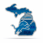 Wholesale NFL Detroit Lions Classic State Shape Cut Pennant - Home and Living Room Décor - Soft Felt EZ to Hang By Rico Industries