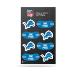 Wholesale NFL Detroit Lions Peel & Stick Temporary Tattoos - Eye Black - Game Day Approved! By Rico Industries