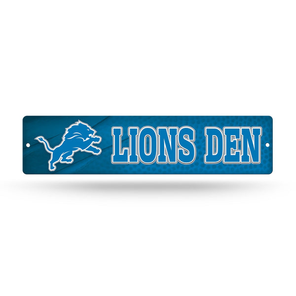 Wholesale NFL Detroit Lions Plastic 4" x 16" Street Sign By Rico Industries