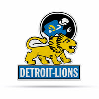 Wholesale NFL Detroit Lions Retro Shape Cut Pennant - Home and Living Room Décor - Soft Felt EZ to Hang By Rico Industries