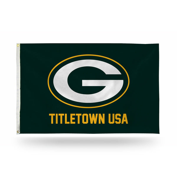 Wholesale NFL Green Bay Packers 3' x 5' Banner Flag - Single Sided - Indoor or Outdoor - Home Décor By Rico Industries