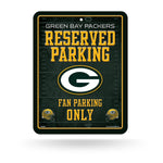 Wholesale NFL Green Bay Packers 8.5" x 11" Metal Parking Sign - Great for Man Cave, Bed Room, Office, Home Décor By Rico Industries