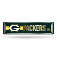 Wholesale NFL Green Bay Packers Metal Street Sign 4" x 15" Home Décor - Bedroom - Office - Man Cave By Rico Industries