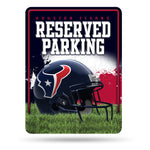 Wholesale NFL Houston Texans 8.5" x 11" Metal Parking Sign - Great for Man Cave, Bed Room, Office, Home Décor By Rico Industries