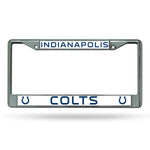 Wholesale NFL Indianapolis Colts 12" x 6" Silver Chrome Car/Truck/SUV Auto Accessory By Rico Industries