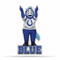 Wholesale NFL Indianapolis Colts Classic Mascot Shape Cut Pennant - Home and Living Room Décor - Soft Felt EZ to Hang By Rico Industries