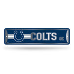 Wholesale NFL Indianapolis Colts Metal Street Sign 4" x 15" Home Décor - Bedroom - Office - Man Cave By Rico Industries