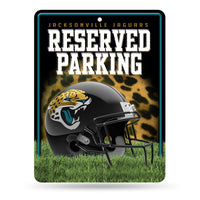 Wholesale NFL Jacksonville Jaguars 8.5" x 11" Metal Parking Sign - Great for Man Cave, Bed Room, Office, Home Décor By Rico Industries