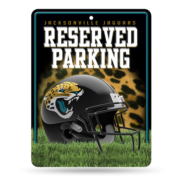 Wholesale NFL Jacksonville Jaguars 8.5" x 11" Metal Parking Sign - Great for Man Cave, Bed Room, Office, Home Décor By Rico Industries