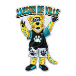 Wholesale NFL Jacksonville Jaguars Classic Mascot Shape Cut Pennant - Home and Living Room Décor - Soft Felt EZ to Hang By Rico Industries