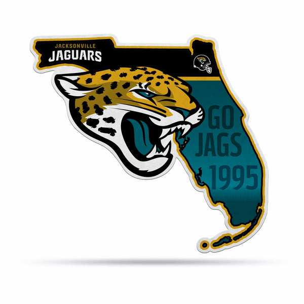 Wholesale NFL Jacksonville Jaguars Classic State Shape Cut Pennant - Home and Living Room Décor - Soft Felt EZ to Hang By Rico Industries