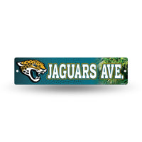 Wholesale NFL Jacksonville Jaguars Plastic 4" x 16" Street Sign By Rico Industries