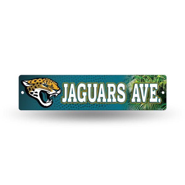 Wholesale NFL Jacksonville Jaguars Plastic 4" x 16" Street Sign By Rico Industries