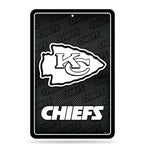 Wholesale NFL Kansas City Chiefs 11" x 17" Carbon Fiber Design Metal Sign - Made in The USA - Indoor or Outdoor Décor By Rico Industries