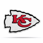 Wholesale NFL Kansas City Chiefs Classic Team Logo Shape Cut Pennant - Home and Living Room Décor - Soft Felt EZ to Hang By Rico Industries