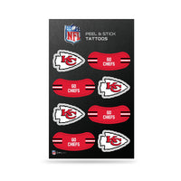 Wholesale NFL Kansas City Chiefs Peel & Stick Temporary Tattoos - Eye Black - Game Day Approved! By Rico Industries