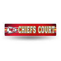 Wholesale NFL Kansas City Chiefs Plastic 4" x 16" Street Sign By Rico Industries