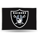 Wholesale NFL Las Vegas Raiders 3' x 5' Classic Banner Flag - Single Sided - Indoor or Outdoor - Home Décor By Rico Industries