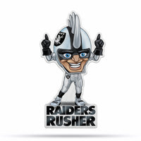 Wholesale NFL Las Vegas Raiders Classic Mascot Shape Cut Pennant - Home and Living Room Décor - Soft Felt EZ to Hang By Rico Industries