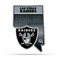 Wholesale NFL Las Vegas Raiders Classic State Shape Cut Pennant - Home and Living Room Décor - Soft Felt EZ to Hang By Rico Industries