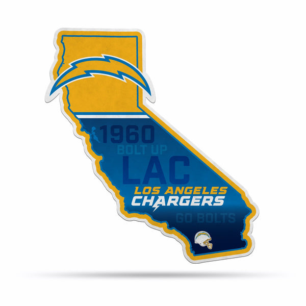 Wholesale NFL Los Angeles Chargers Classic State Shape Cut Pennant - Home and Living Room Décor - Soft Felt EZ to Hang By Rico Industries