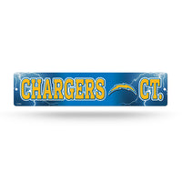 Wholesale NFL Los Angeles Chargers Plastic 4" x 16" Street Sign By Rico Industries