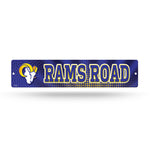 Wholesale NFL Los Angeles Rams Plastic 4" x 16" Street Sign By Rico Industries