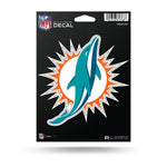 Wholesale NFL Miami Dolphins 5" x 7" Vinyl Die-Cut Decal - Car/Truck/Home Accessory By Rico Industries
