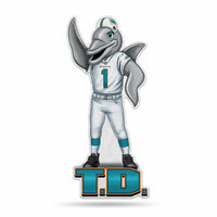 Wholesale NFL Miami Dolphins Classic Mascot Shape Cut Pennant - Home and Living Room Décor - Soft Felt EZ to Hang By Rico Industries