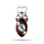 Wholesale NFL Miami Dolphins Magnetic Bottle Opener, Stainless Steel, Strong Magnet to Display on Fridge By Rico Industries