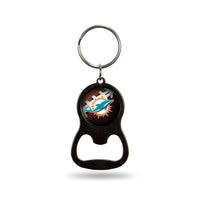 Wholesale NFL Miami Dolphins Metal Keychain - Beverage Bottle Opener With Key Ring - Pocket Size By Rico Industries