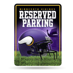 Wholesale NFL Minnesota Vikings 8.5" x 11" Metal Parking Sign - Great for Man Cave, Bed Room, Office, Home Décor By Rico Industries