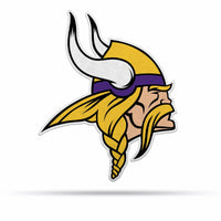 Wholesale NFL Minnesota Vikings Classic Team Logo Shape Cut Pennant - Home and Living Room Décor - Soft Felt EZ to Hang By Rico Industries