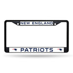 Wholesale NFL New England Patriots 12" x 6" Black Metal Car/Truck Frame Automobile Accessory By Rico Industries