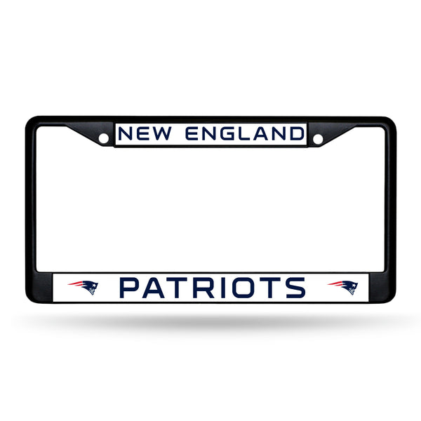 Wholesale NFL New England Patriots 12" x 6" Black Metal Car/Truck Frame Automobile Accessory By Rico Industries