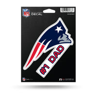 Wholesale NFL New England Patriots 5" x 7" Vinyl Die-Cut Decal - Car/Truck/Home Accessory By Rico Industries