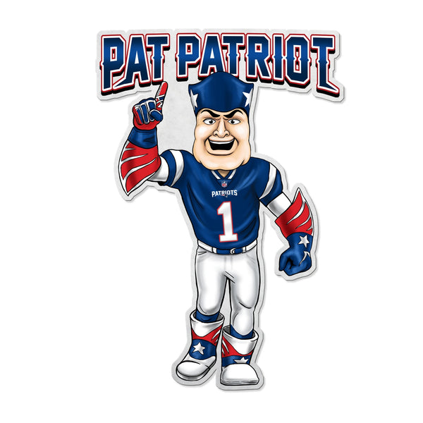 Wholesale NFL New England Patriots Classic Mascot Shape Cut Pennant - Home and Living Room Décor - Soft Felt EZ to Hang By Rico Industries