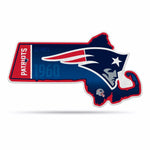 Wholesale NFL New England Patriots Classic State Shape Cut Pennant - Home and Living Room Décor - Soft Felt EZ to Hang By Rico Industries