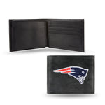 Wholesale NFL New England Patriots Embroidered Genuine Leather Billfold Wallet 3.25" x 4.25" - Slim By Rico Industries
