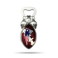 Wholesale NFL New England Patriots Magnetic Bottle Opener, Stainless Steel, Strong Magnet to Display on Fridge By Rico Industries