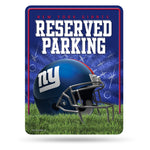 Wholesale NFL New York Giants 8.5" x 11" Metal Parking Sign - Great for Man Cave, Bed Room, Office, Home Décor By Rico Industries