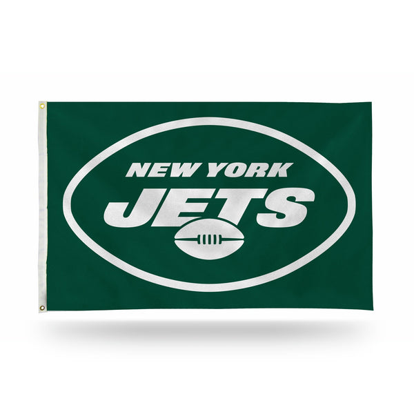 Wholesale NFL New York Jets 3' x 5' Classic Banner Flag - Single Sided - Indoor or Outdoor - Home Décor By Rico Industries