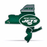 Wholesale NFL New York Jets Classic State Shape Cut Pennant - Home and Living Room Décor - Soft Felt EZ to Hang By Rico Industries