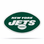 Wholesale NFL New York Jets Classic Team Logo Shape Cut Pennant - Home and Living Room Décor - Soft Felt EZ to Hang By Rico Industries