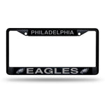 Wholesale NFL Philadelphia Eagles 12" x 6" Black Metal Car/Truck Frame Automobile Accessory By Rico Industries
