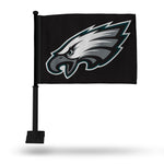 Wholesale NFL Philadelphia Eagles Double Sided Car Flag - 16" x 19" - Strong Black Pole that Hooks Onto Car/Truck/Automobile By Rico Industries