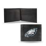 Wholesale NFL Philadelphia Eagles Embroidered Genuine Leather Billfold Wallet 3.25" x 4.25" - Slim By Rico Industries