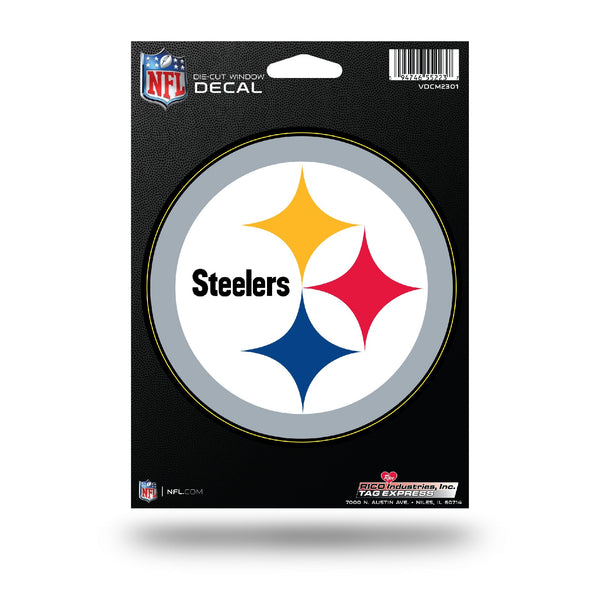 Wholesale NFL Pittsburgh Steelers 5" x 7" Vinyl Die-Cut Decal - Car/Truck/Home Accessory By Rico Industries