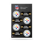 Wholesale NFL Pittsburgh Steelers Peel & Stick Temporary Tattoos - Eye Black - Game Day Approved! By Rico Industries